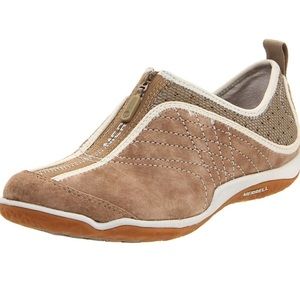 EUC Merrell Lorelei Leather Zip Coriander Sz 7